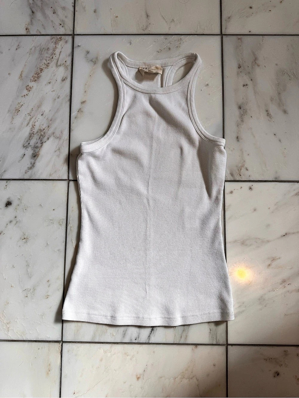 Sézane Marcelo White Tank Like New